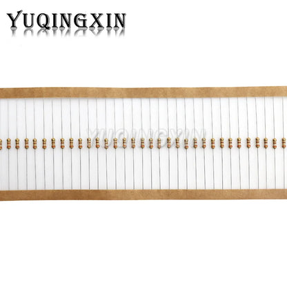 100PCS 1/4W Carbon Film Resistor 5% 0.25W 0R-22M 0 10 100 120 150 220 270 330 470 1K 2.2K 4.7K 10K 100K 470K 1M 10M 20M ohms