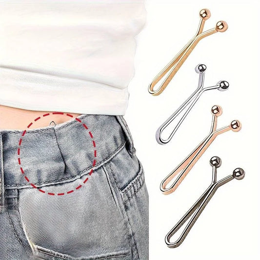 12pcs Jeans Skirts Detachable Buckle Adjustable Sleeve Clip For Pants Waist Tightening Sleeve Reduction Clip For Clothing Decor