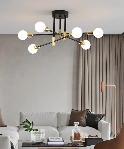 Modern Pendant Light LED Nordic Lamp Gold Black Hanging Chandelier Ceiling Lights Dimming Remote Control Lighting Fixture
