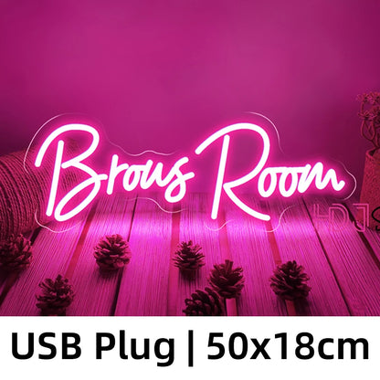 Nails Room Neon Lights Sign Beauty Room Decoration Makeup Neon Led Sign Lashes Room Hair Brows Tattoo Open Outdoor Neon Lamp