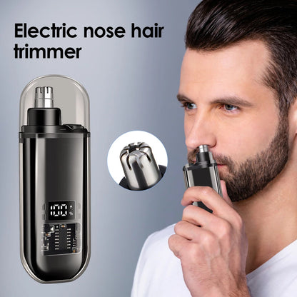 Electric Nose Hair Clipper Rechargeable Automatic Shaving Nose Trimmer Unisex Professional Washable Painless Nose Hair Trimmer