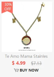 Boy Girl Child Kid Stainless Steel Necklaces Women Gold Color Mothers and Children Necklaces Jewelry Mother's Day Gift N519S01