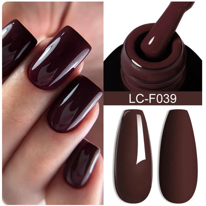 LILYCUTE 7ml White Color Gel Nail Polish Semi Permanent UV Gel Polish Gorgeous Full Coverage Soak Off UV LED Nail Gel Varnishes
