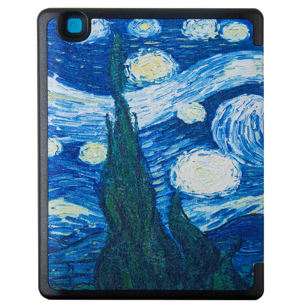 Leather Case for KOBO AURA  H2O EDITION 2 6.8 Inch eReader Funda Capa Slim Folio Magnetic Auto Wake Sleep Ebook Print Book Cover