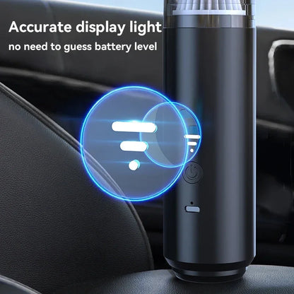 Mini Car Vacuum Cleaner Cleaning Powerful Suction Handheld Car Vacuum Cleaner Rechargeable for Car and Home Auto Vacuum Cleaner