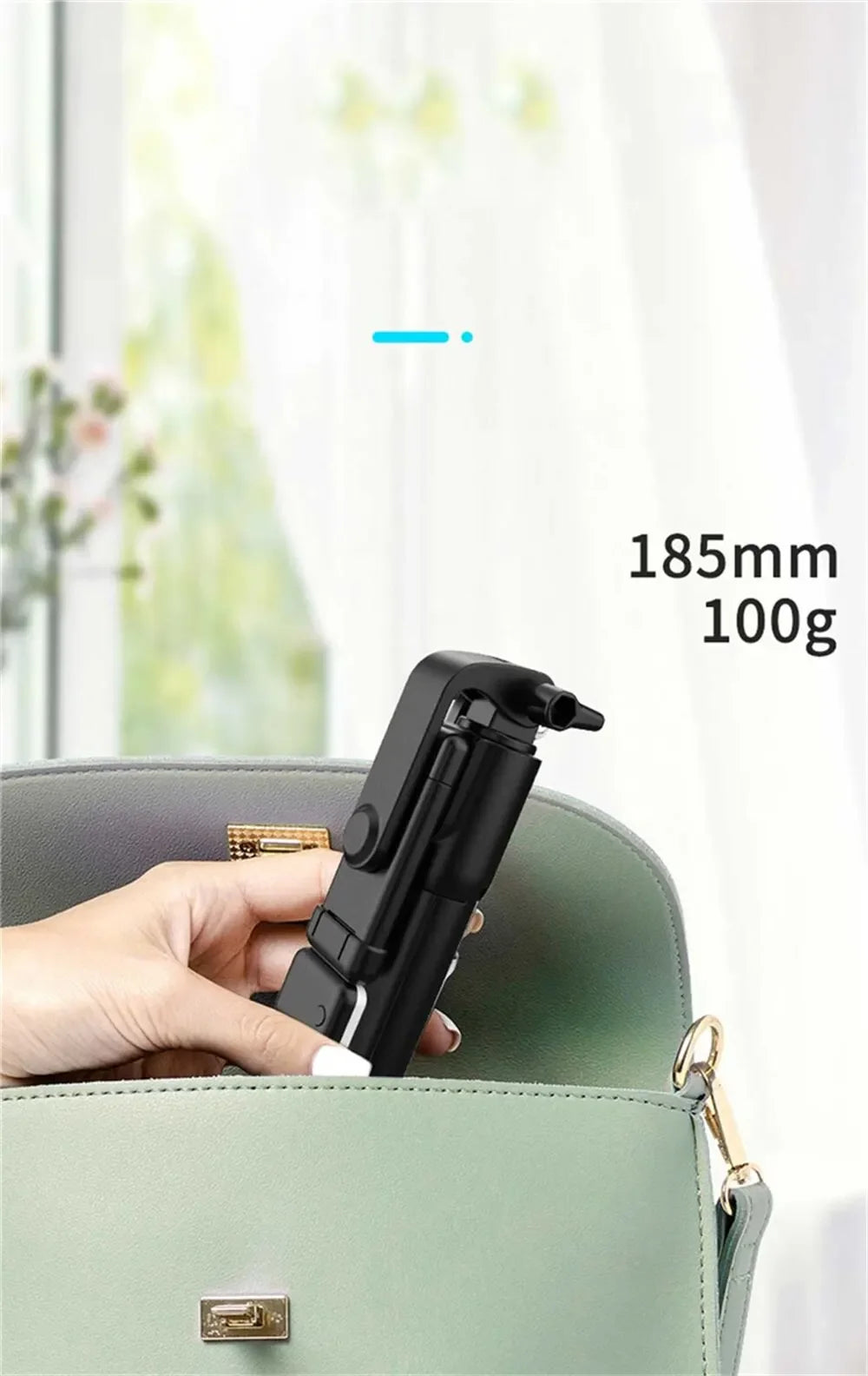 Cell Phone Selfie Stick Tripod Bluetooth Remote Wireless Selfi Stick Phone HolderStand with Beauty Fill Light for Phone