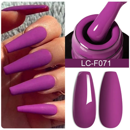 LILYCUTE 7ml White Color Gel Nail Polish Semi Permanent UV Gel Polish Gorgeous Full Coverage Soak Off UV LED Nail Gel Varnishes