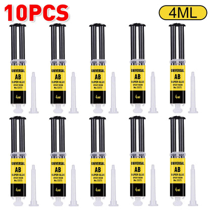 4/25ml Epoxy Resin AB Glue Waterproof Instant Fast Adhesive Repair Strong Super Liquid Glue For Wood Plastic Metal Glue Welding