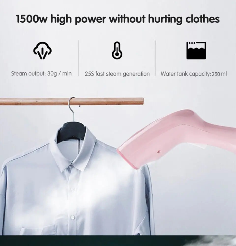 KONKA Handheld Garment Steamer 1500w Vertical Steam iron For Clothes Portable Home&Travel 15s Fast-Heat Home Appliance