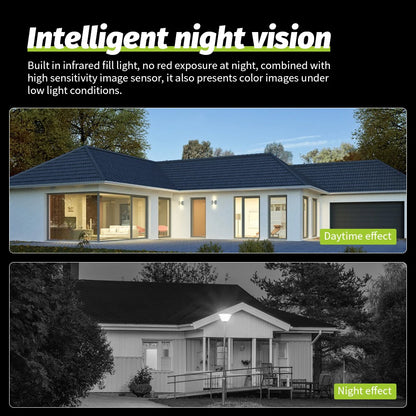 Neye 4K/8MP Wireless WiFi Camera 1080P Dual Lens Dual Screen Outdoor Home Head IP Camera CCTV Dual Lens Security Camera