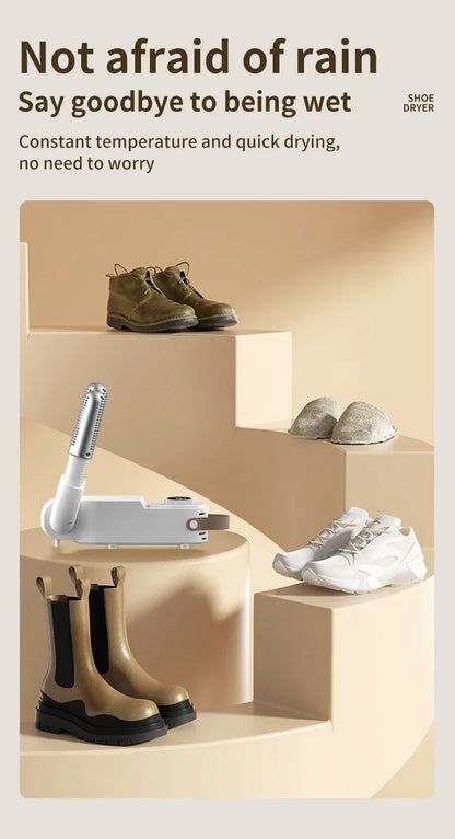 Adjustable Dryer  Shoe Dryer Intelligent Timer Quick Drying Deodorizing Sterilizing Shoe Dryer Household Shoe Warmer Heater