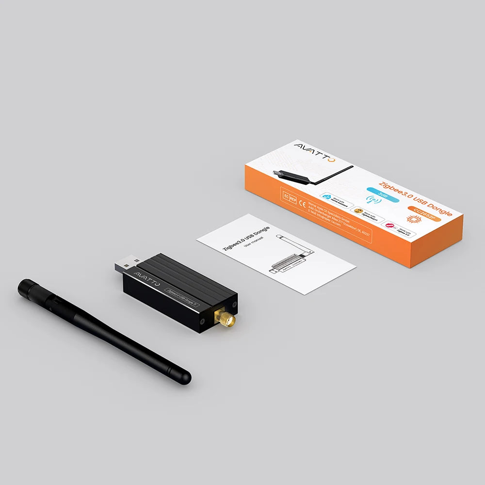 AVATTO Zigbee 3.0 USB Dongle Plus Universal Zigbee Wireless Gateway Hub Support Home Assistant Zigbee2MQTT，Raspbian Ubuntu Macos