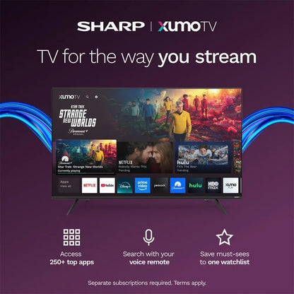 4TC85HP7050U 85 inch Class Aquos QLED 4K Ultra HD Xumo Smart TV