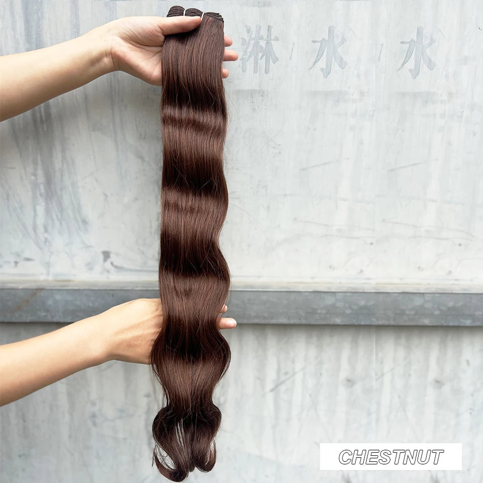 Magicae 30Inch 200g/Pc Chocolate Ombre Brown Orange Blond P27/613 Bio Body Wave Grey High Temperature Synthetic Hair Extension