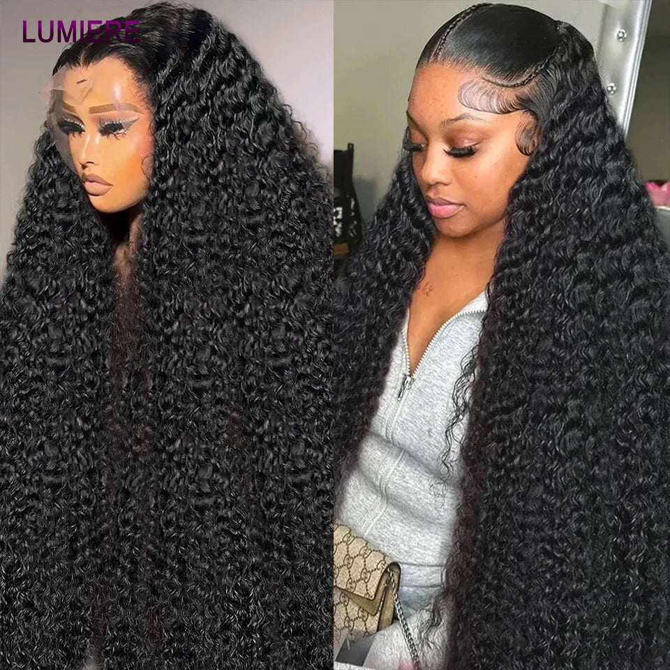 Deep Curly Wave Human Hair 3/4  Bundles Deal Malaysian Hair Weaves 100% Virgin Rew Human Hair Extensions Double Weft Wholeasle