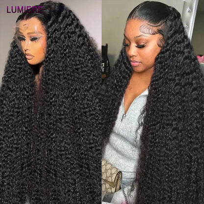 Deep Curly Wave Human Hair 3/4  Bundles Deal Malaysian Hair Weaves 100% Virgin Rew Human Hair Extensions Double Weft Wholeasle