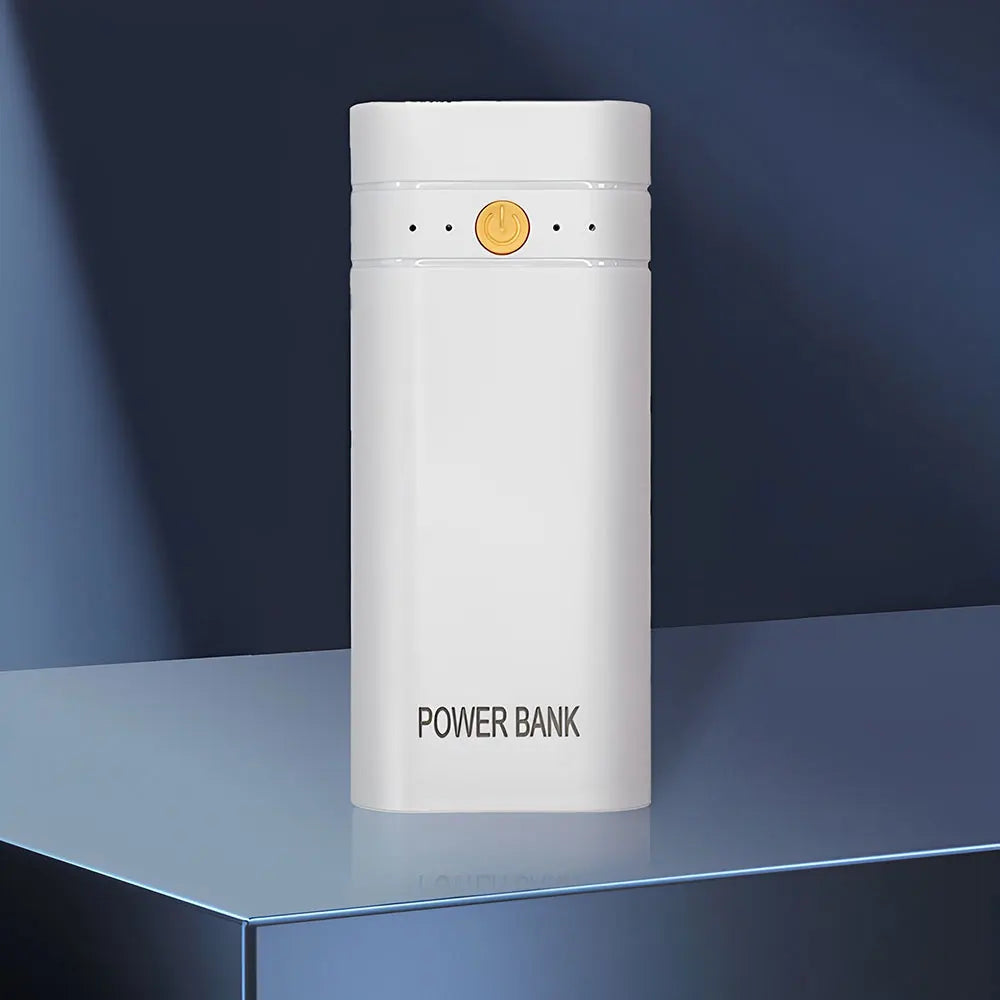 Portable 18650 Battery Charger Case 2 x 18650 DIY Power Bank Box Kit USB Output Ports 3.7V Plastic Mobile Power Supply Housing