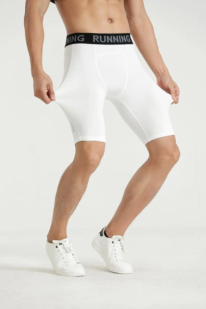 Sports Fitness Pants Men Gym Shorts Workout Tights Running Training Bottoming Shorts Compression Leggings Basketball Sportswear
