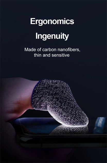 Mobile Game Fingertip Gloves For PUBG Gamer Sweatproof Anti-slip Touch Screen Finger Sleeve Breathable Gaming Finger Cover Cot