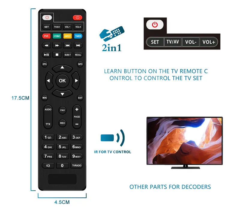 New H.265 TDT DVB-T2 C Digital Terrestrial TV Receiver HD DVB-T2 FTA Set Top Box EPG USB PVR TV Tuner for HD/Old TV
