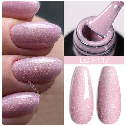 LILYCUTE 7ml White Color Gel Nail Polish Semi Permanent UV Gel Polish Gorgeous Full Coverage Soak Off UV LED Nail Gel Varnishes