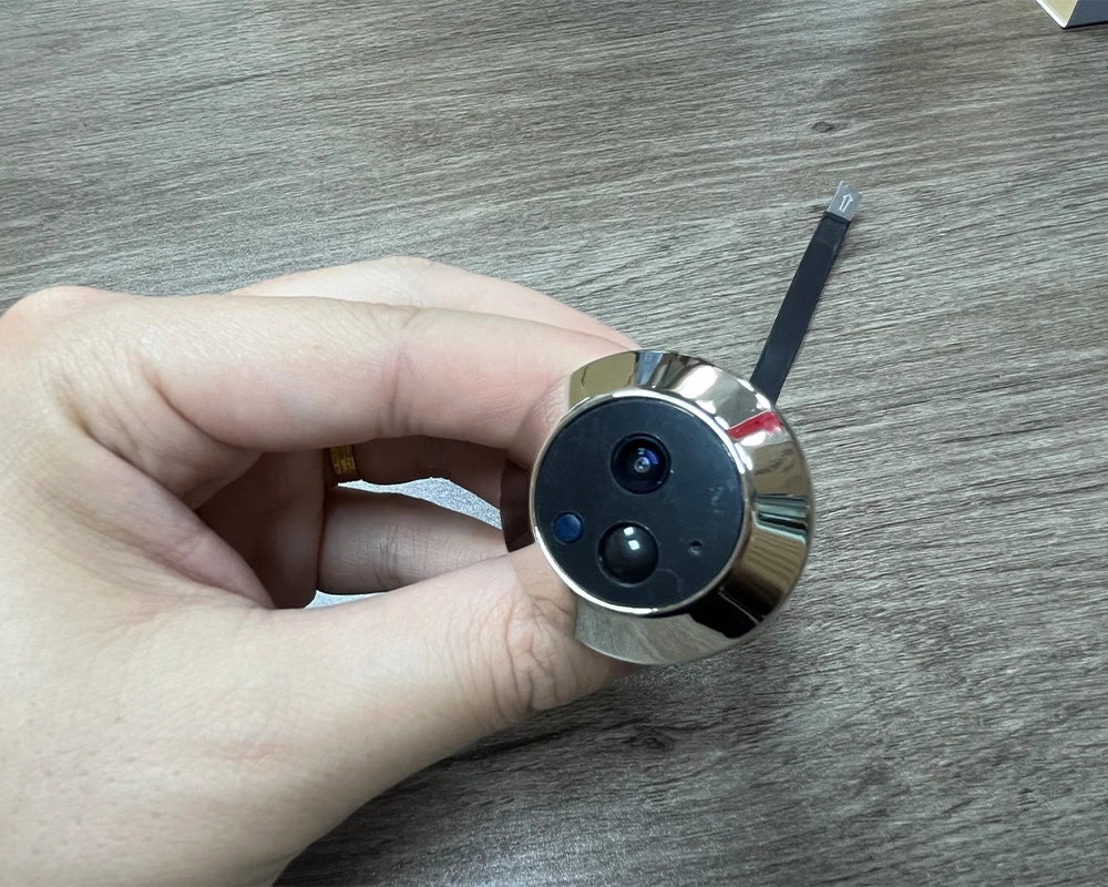 Smart 3MP Mini Digital Peephole Door Camera 2.4Ghz WiFi Infrared IR Night Vision PIR Motion Detection Digital Viewer iCam365 APP