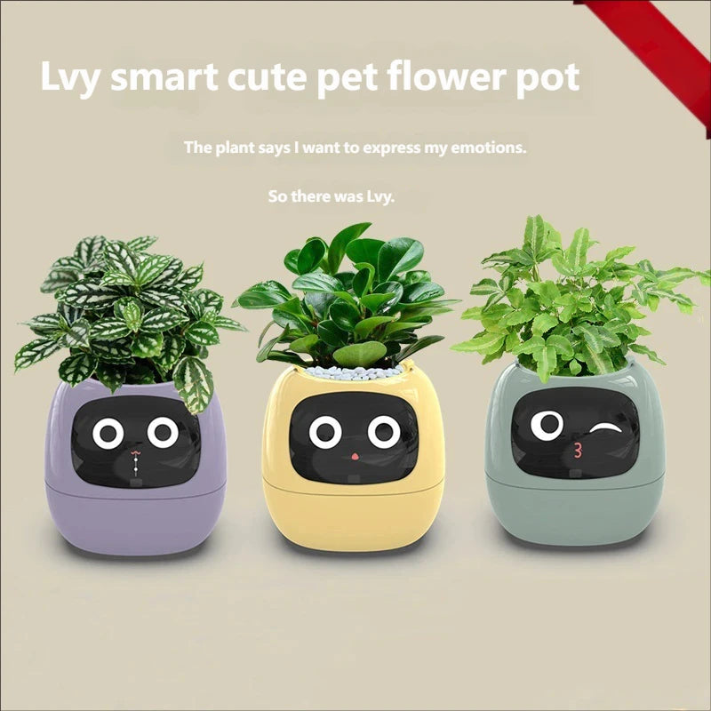 Smart Plant Endless Fun Over 49 Rich Expressions,7 Smart Sensors,ai Chips Make Raising Plants Easy And Fun