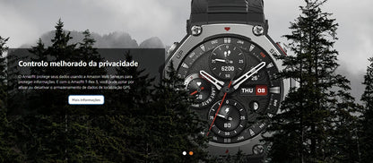 Amazfit T-Rex 3 Rugged/Military 48mm Smart Watch, GPS (with Privacy), Offline Maps, Long Battery Life, 328 Feet Re