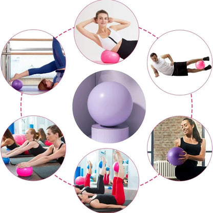 Pilates Ball 9.84-inch Compact Exercise Ball Yoga Bar Core Training Stability Ball (Includes Ball Only; Pump Not Included)