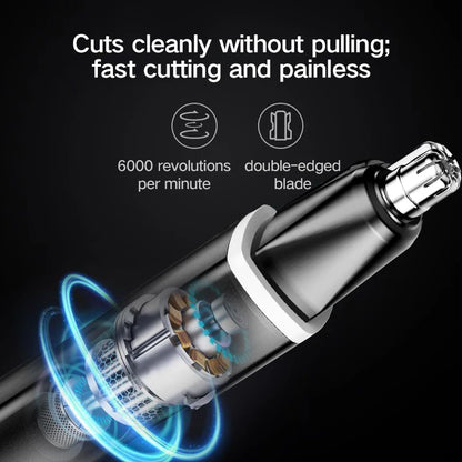 Electric new nose hair trimming rechargeable cleaning nose hair removal and repair tool scissors shaving tool