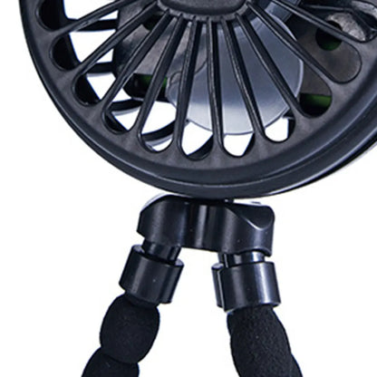 Baby Stroller Fan with Flexible Tripod Portable Handheld Fan USB Charging Mini Desk Cooling Fan 500mAh for Baby Stroller Student
