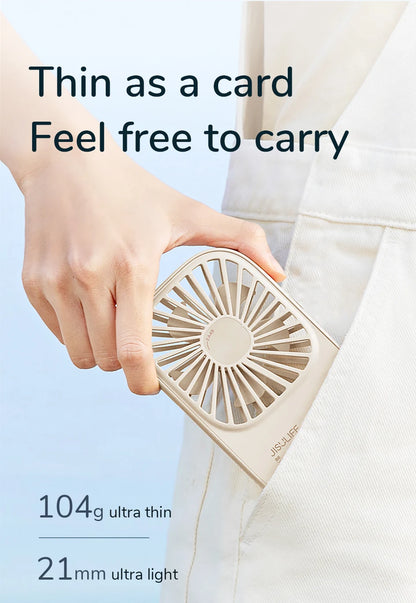 JISULIFE Mini Handheld Fan Portable Fan, Small Desk Fan with Bracket, USB Rechargeable Lash Fans,Eyelash Makeup Fan