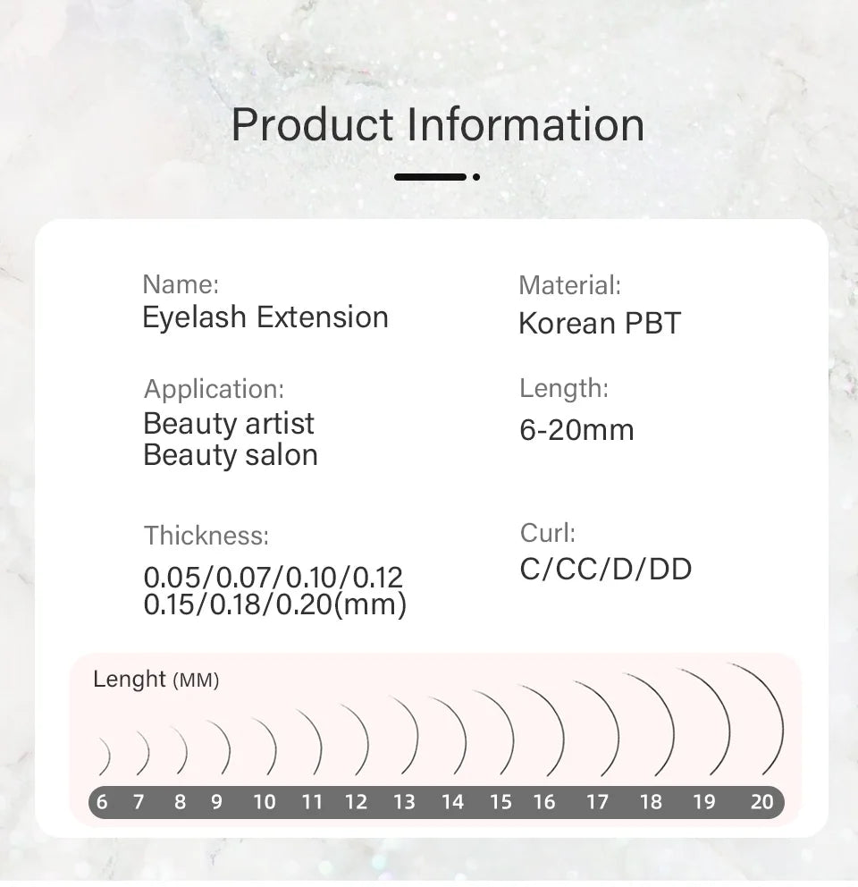 Rujade All Sizes 6-20mm Individual Eyelash Extension Matte Black Premium Russian Volume Eyelash Handmade Faux Mink Lashes Cilias