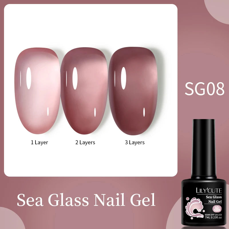LILYCUTE 7ml White Color Gel Nail Polish Semi Permanent UV Gel Polish Gorgeous Full Coverage Soak Off UV LED Nail Gel Varnishes