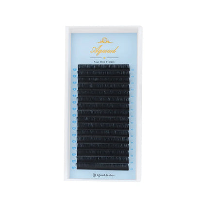 AGUUD Matte Black Individual Eyelash Extension Professional Volume Korean PBT Cashmere Lash Extension Tray Classic Lashes Cilios