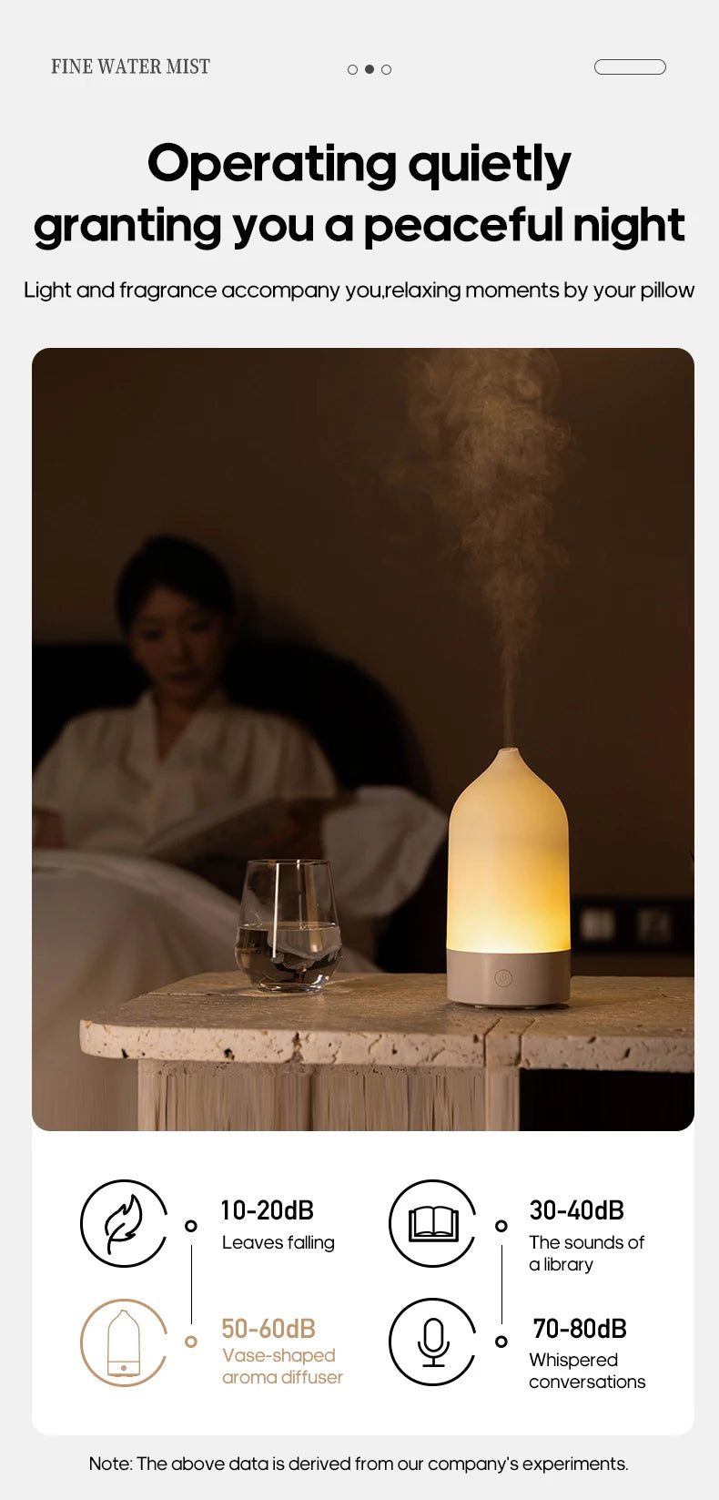 KINSCOTER New Aroma Diffuser 120ml Portable Silent Air Humidifier Colorful Night Light Essential Oil Diffuser for Room Home