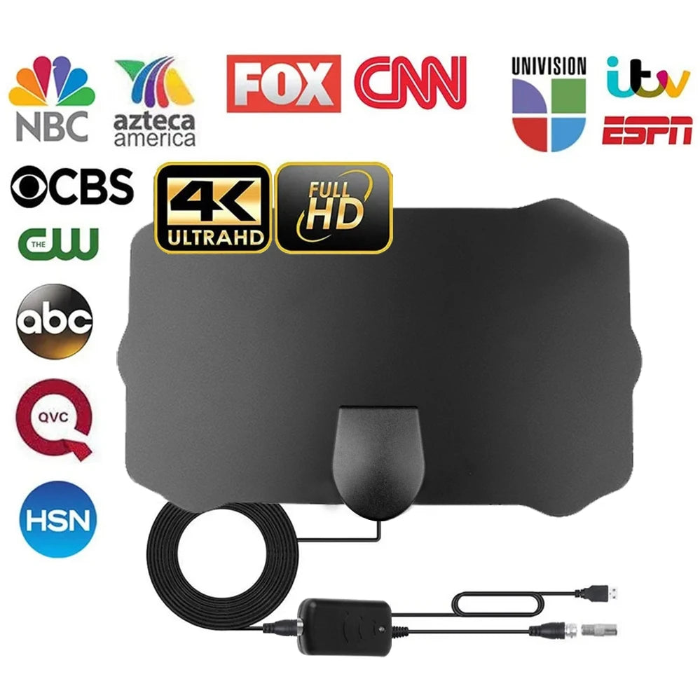 2023 New 4K 8K Indoor Digital TV Antenna HD HDTV Antena DVB-T/T2 DVBT2 Cable TV Antena 500Miles UHF VHF DTV Antennas Aerial
