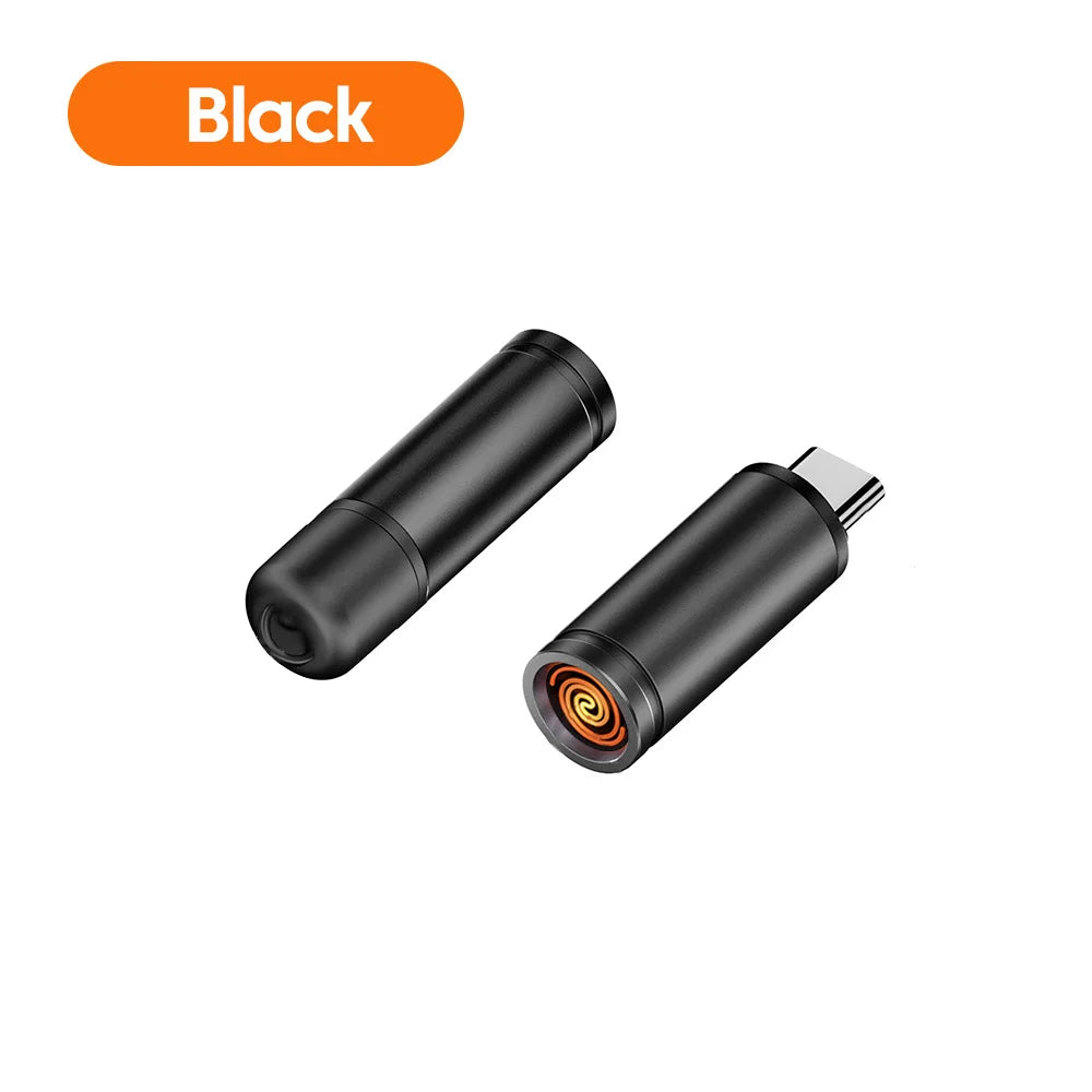 Type-C Mobile Cigarette Lighter Air Blowing Cigarette Lighter Outdoor Safety Portable Mini Cigarette Lighting Artifact