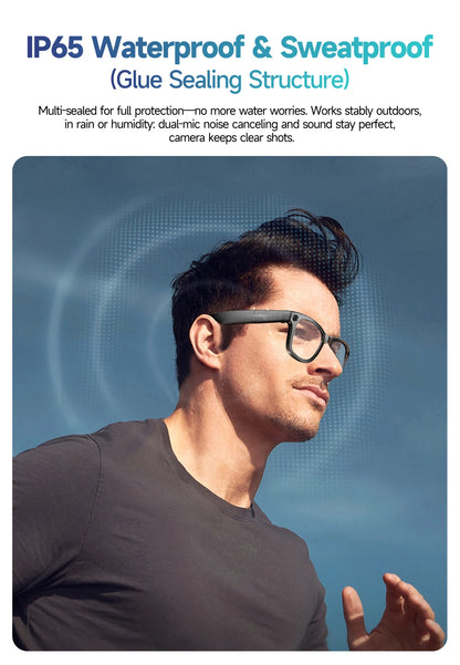 New Upgrade Smart glasses With Camera Video Recording AI Photo Recognition Bluetooth Call Translation Voice Sunglasses Men Women