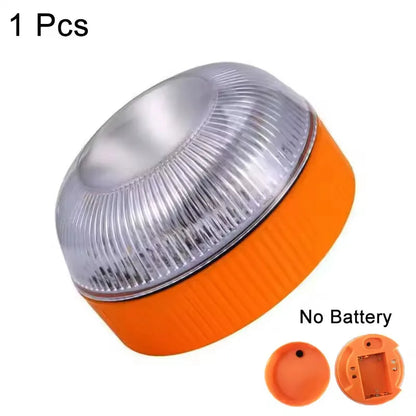 Led Car Strobe Warning Light Portable Emergency Light Magnetic Induction Road Accident Light Safety Accessory Flashing Light