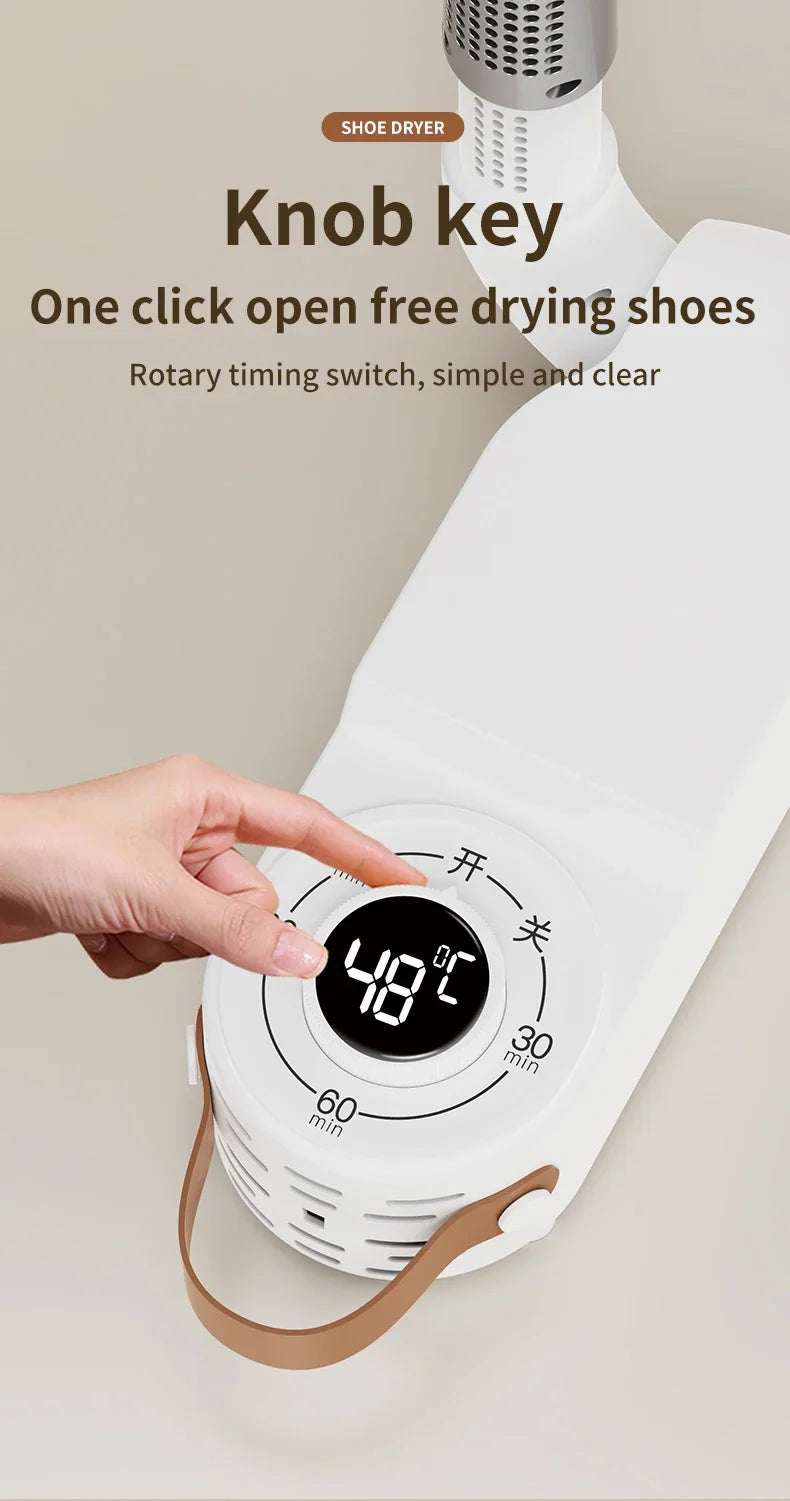 Adjustable Dryer  Shoe Dryer Intelligent Timer Quick Drying Deodorizing Sterilizing Shoe Dryer Household Shoe Warmer Heater