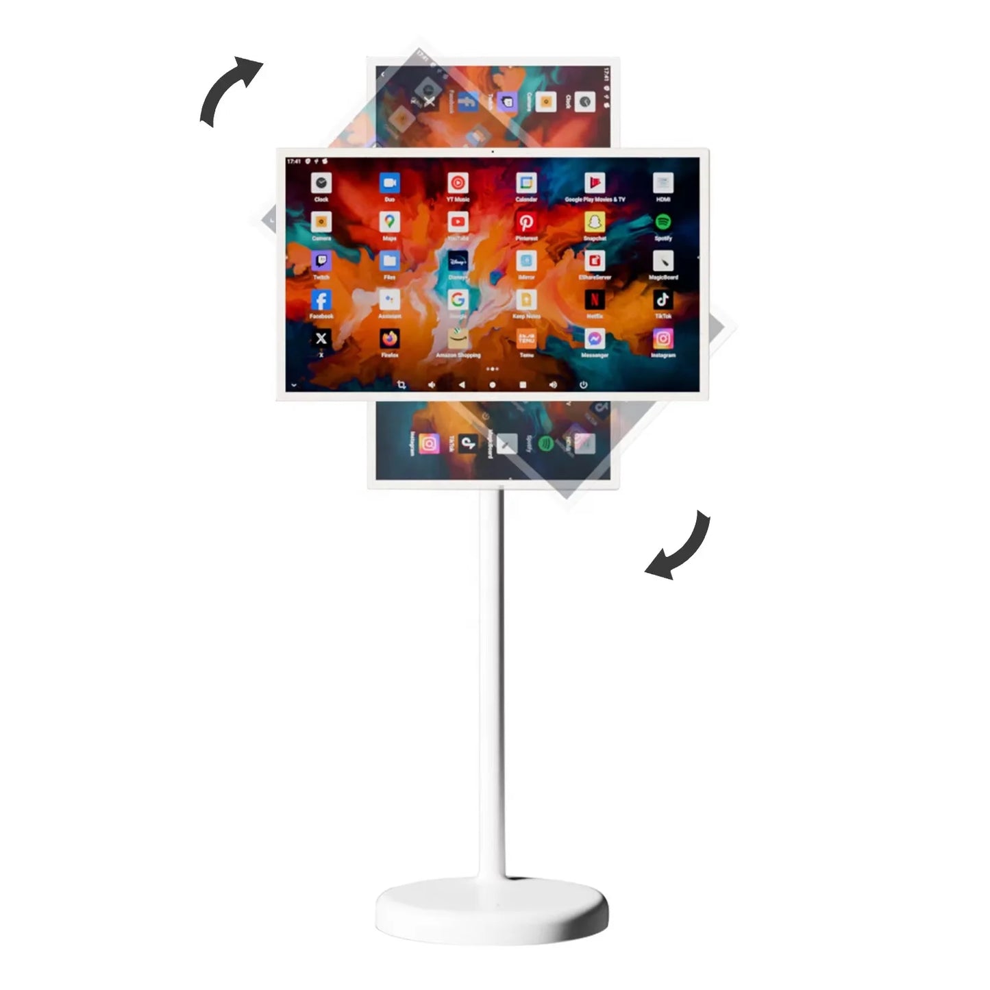 Wholesale Stand Smart Tv for Home Business Android 12 Smart Television OFD 21.5/32 Inch Portable Tv With Battery