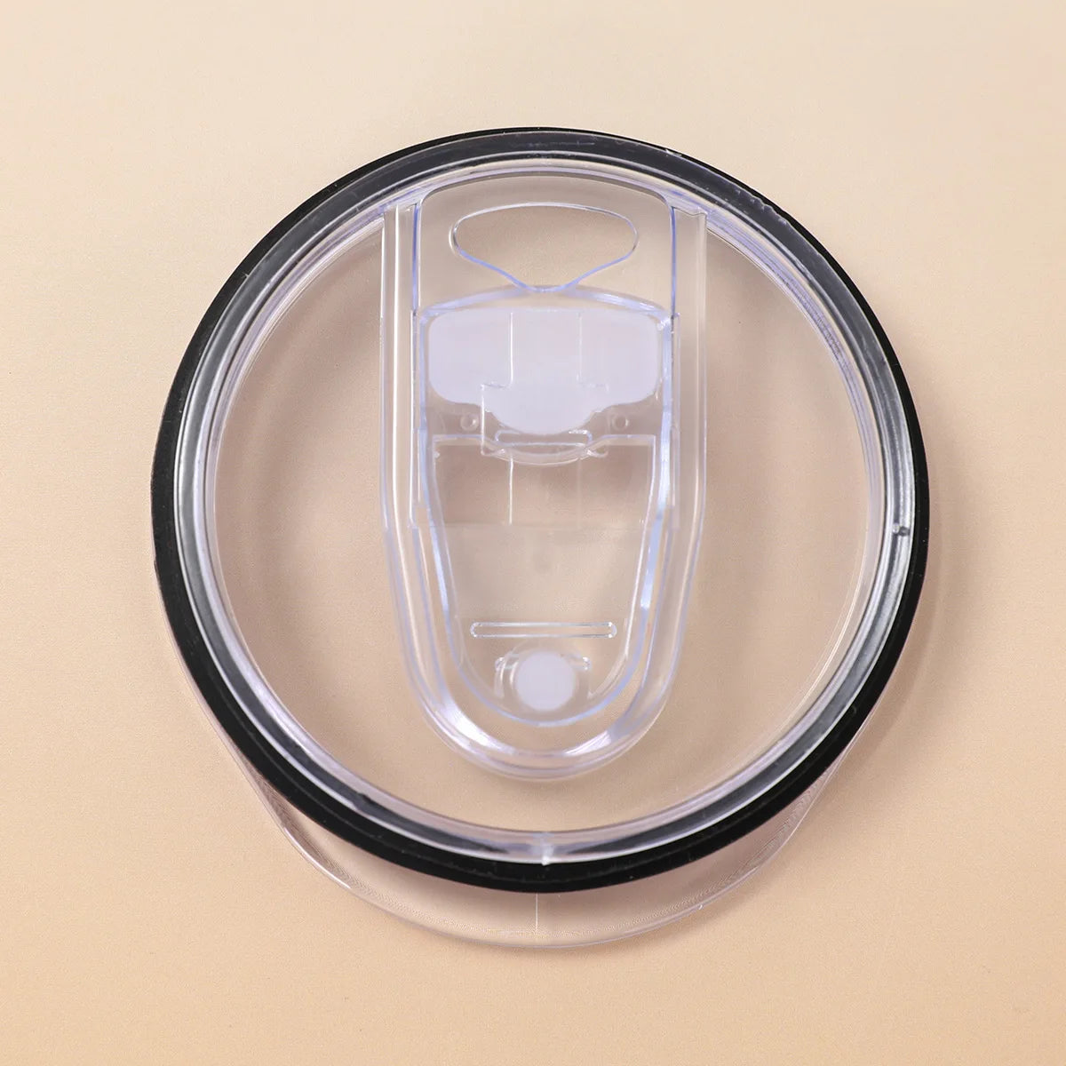 12oz 16oz 20oz 30oz Slim Straight Cup Push Lid Sealed Leak-proof Transparent Slide Lid Simple Car Cup Lid Wholesale Tapa De Taza
