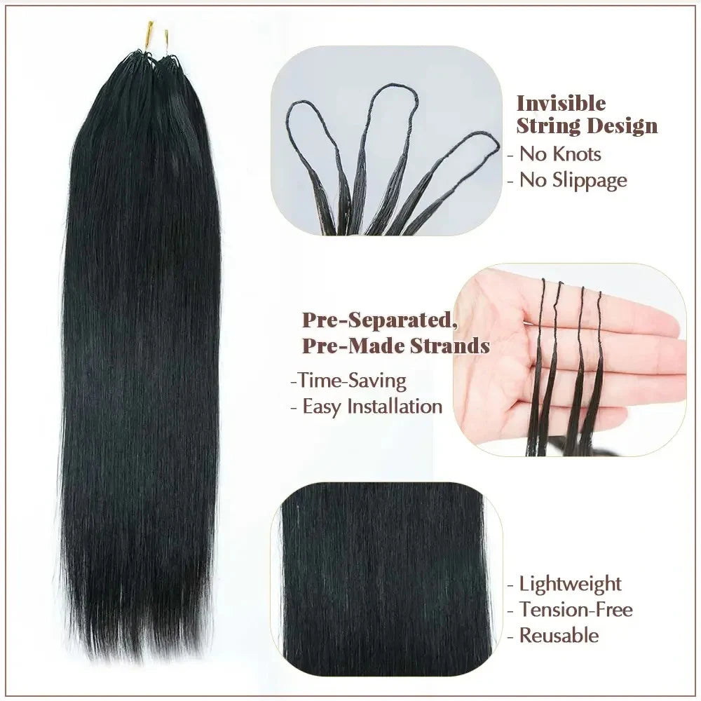 Burmese Curly Crochet Human Hair Pre Looped Deep Wave Human Hair Crochet Miracle Knots Feathered Human Crochet Hair Extensions