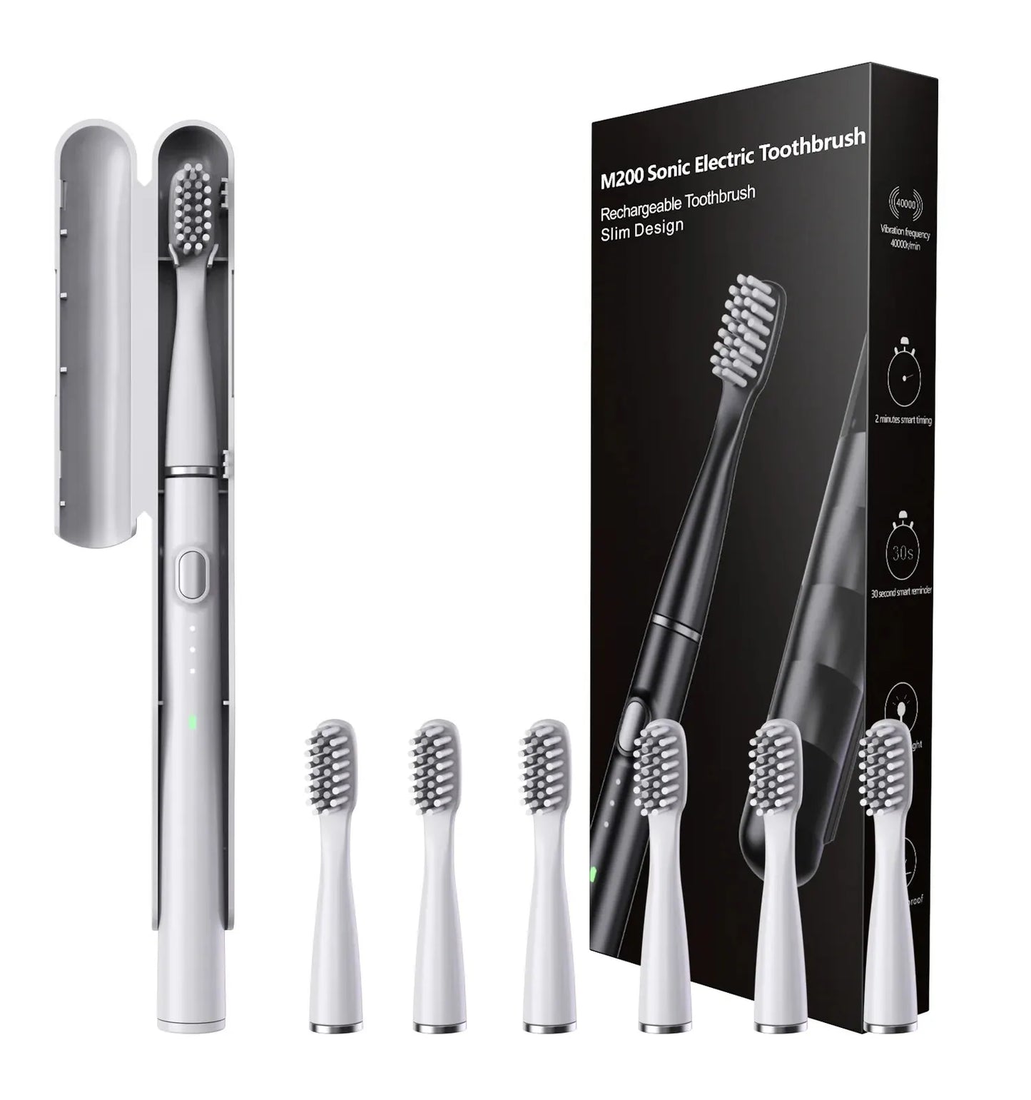 Electric Toothbrush Fine Branch Sonic Toothbrush Hollow Cup Motor Home Travel Toothbrush IPX7 Waterproof Electric Brush