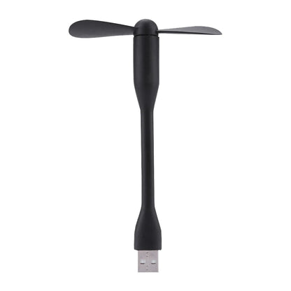 Mini USB Fan Flexible Bendable Cooling Fan For Power Bank Laptop PC AC Charger Portable Hand Fan Computer Summer Gadget