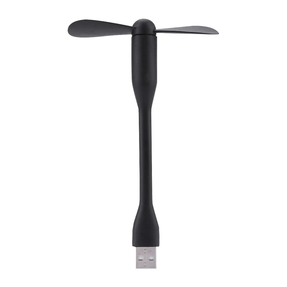 Mini USB Fan Flexible Bendable Cooling Fan For Power Bank Laptop PC AC Charger Portable Hand Fan Computer Summer Gadget