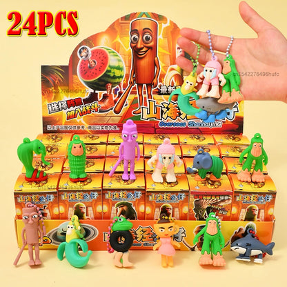 NEW Italian Brainrot Blind Box Tungtungtung Sahur Tralalelo Tralala Brr Brr Patapim Mini Keychain Pendant Blind Box Toys Gift