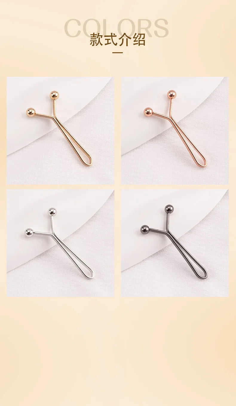10pcs Invisible Metal Waist Clips Adjustable Button Clips for Jeans and Clothes Tightener with Hidden Design