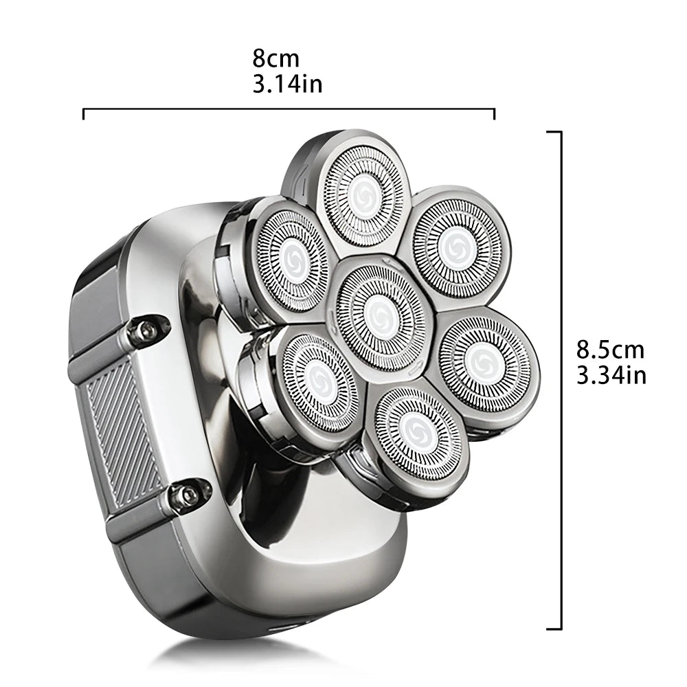 USB charging, five speed electric bald shaver, men's multifunctional trimmer